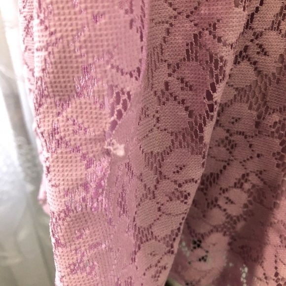 🎄 Lily Morgan pink lace top SZ  M - Picture 2 of 9